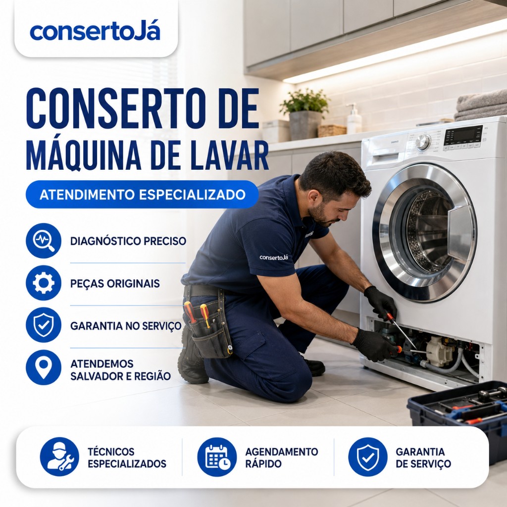Conserto de máquina de lavar em Salvador
